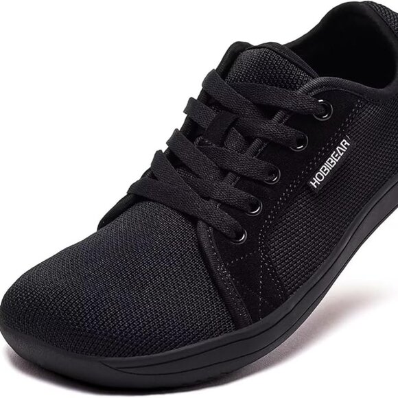 HOBIBEAR Bare Foot , Zero-drop, minimalist Shoes -black 7.5 wide - Picture 1 of 11